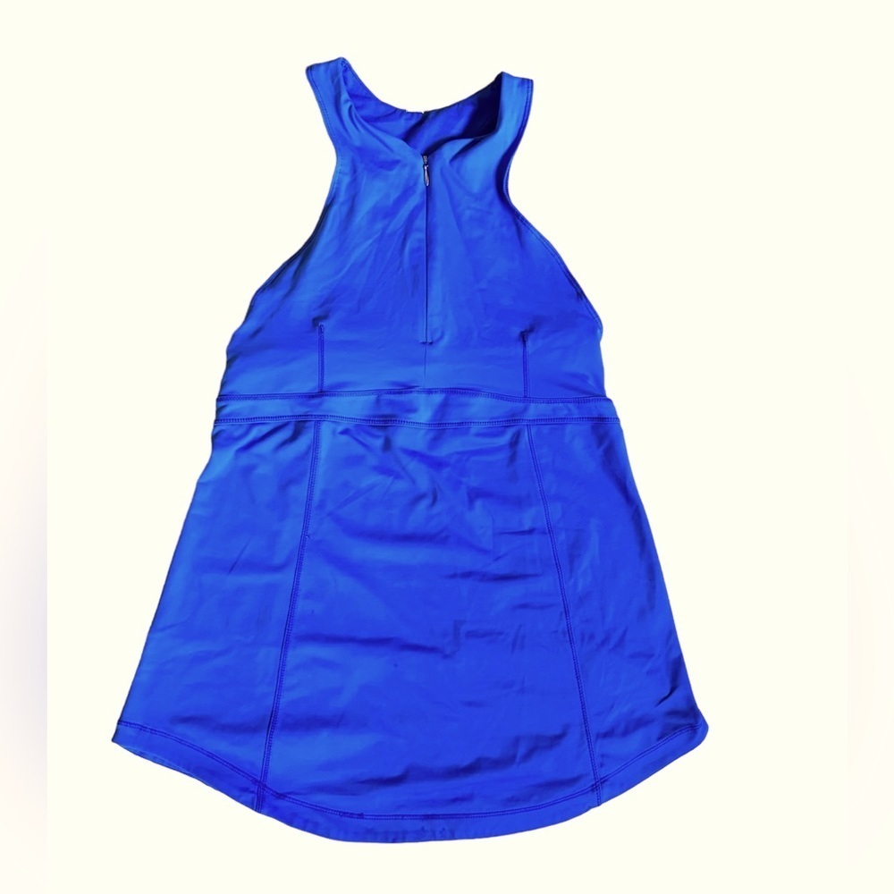 🌻 4/$25 Lululemon High Neck Zip Up Periwinkle Racerback Top w/Built In Bra